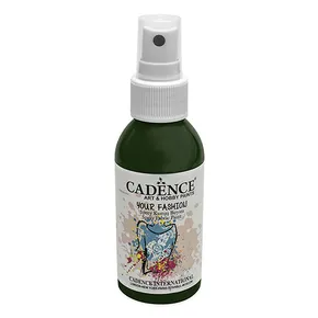 Farby na textil Cadence Your Fashion, tmavo zelená, 100 ml